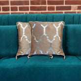 Silver Lattice Cushion Covers (Set Of 2)